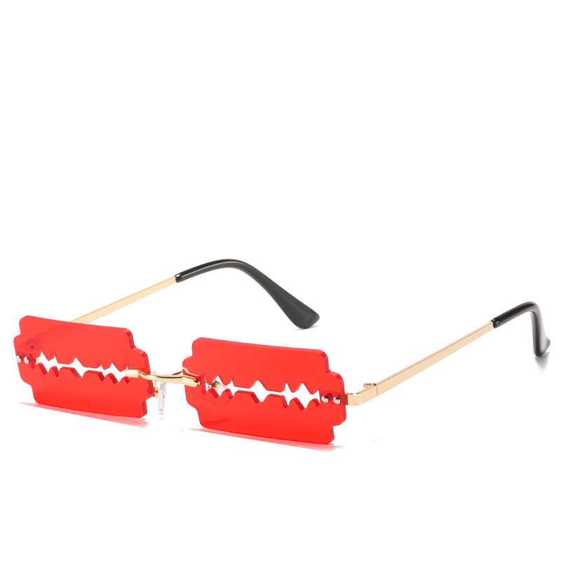 Wholesale PC Colorful Hollow Frameless Sunglasses